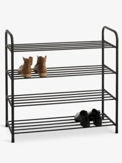 HALS Skoopbevaring|Skoreol 4 hylder sort