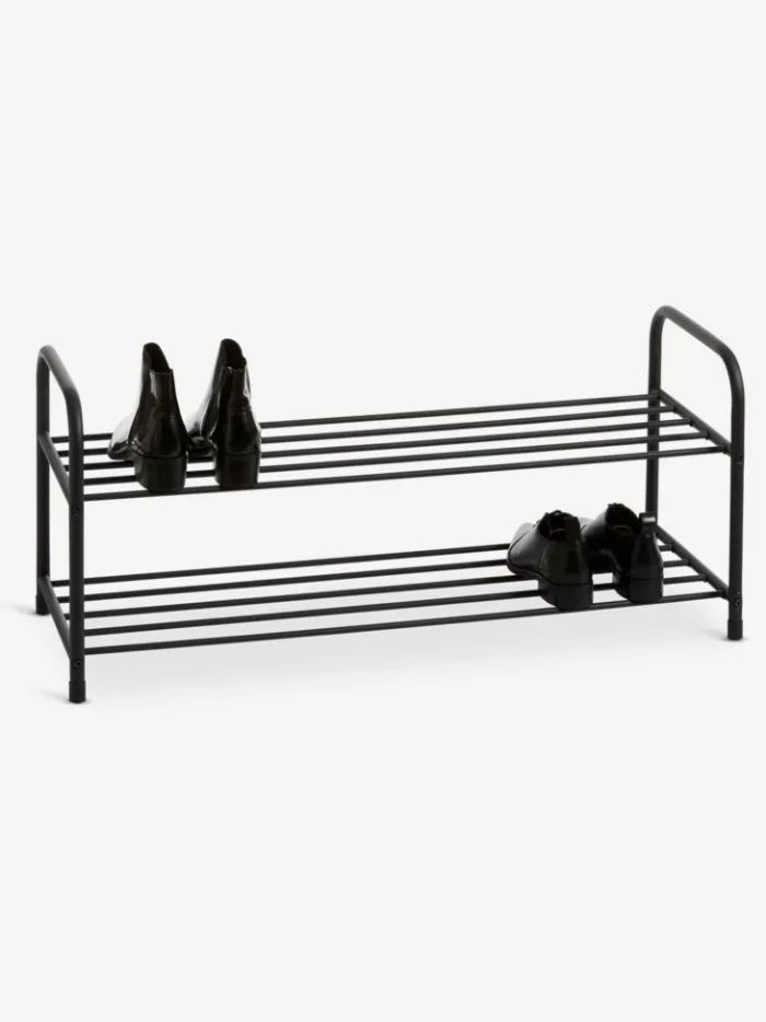 HALS Skoopbevaring|Skoreol 2 hylder sort