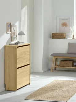 BAKHUSE Skoopbevaring|Skoskab 2 rum efarve Eg