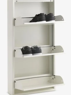 HALLENSLEV Skoopbevaring|Skoskab 3 rum Hvid