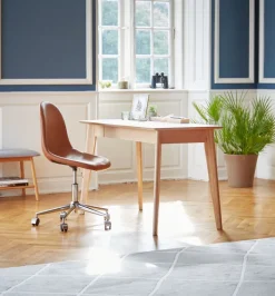 KALBY Skriveborde|Skrivebord 60x120 lys eg