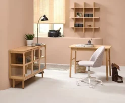 LANGELINIE Skriveborde|Skrivebord 50x100 1 skuffe eg