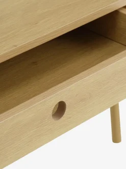 LINDVED Skriveborde|Skrivebord 48x120 2 skuffer egefarve