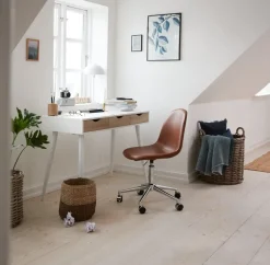 PLOVSVAD Skriveborde|Skrivebord 50x110 eg/hvid