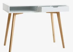TAMHOLT Skriveborde|Skrivebord 50x100 hvid/natur