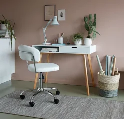 TAMHOLT Skriveborde|Skrivebord 50x100 hvid/natur