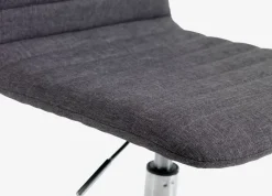 ABILDHOLT Kontorstole|Skrivebordsstol mørkegråt stof/krom