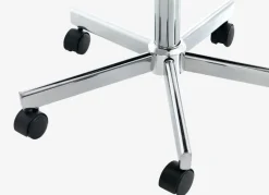 ABILDHOLT Kontorstole|Skrivebordsstol mørkegråt stof/krom