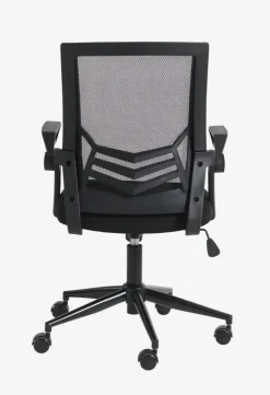 ASPERUP Kontorstole|Skrivebordsstol sort mesh/sort stof