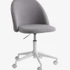KOKKEDAL Kontorstole|Skrivebordsstol gråt stof/hvid