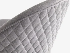 KOKKEDAL Kontorstole|Skrivebordsstol gråt stof/hvid