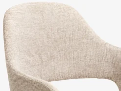 REERSLEV Kontorstole|Skrivebordsstol sandfarvet stof/hvid