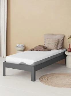 GOLD F30 Andre Størrelser|180 X 200 Cm|Skummadras 90x200cm grå WELLPUR Mørkegrå,Hvid