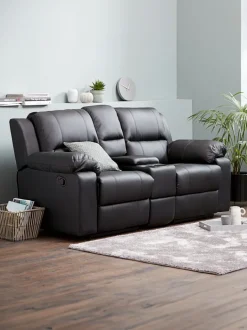 BATUM Sofaer Med Chaiselong|Hjørnesofaer|Sofa 2-pers. vippefunktion sort