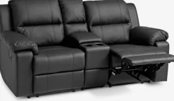 BATUM Sofaer Med Chaiselong|Hjørnesofaer|Sofa 2-pers. vippefunktion sort