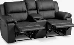 BATUM Sofaer Med Chaiselong|Hjørnesofaer|Sofa 2-pers. vippefunktion sort