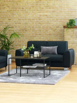 DAMHALE Sofaer Med Chaiselong|Hjørnesofaer|Sofa 2-pers. sort