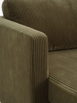 FALSLEV Sofaer Med Chaiselong|Hjørnesofaer|Sofa chaiselong t fløjl Olivengrøn