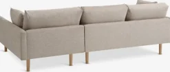 HVIDBJERG Sofaer Med Chaiselong|Hjørnesofaer|Sofa chaiselong sand