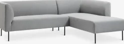 KARE Sofaer Med Chaiselong|Hjørnesofaer|Sofa chaiselong højrevendt Lysegrå