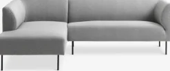 KARE Sofaer Med Chaiselong|Hjørnesofaer|Sofa chaiselong venstrevendt Lysegrå