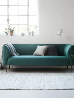 KARE Sofaer Med Chaiselong|Hjørnesofaer|Sofa 3-pers. Mørkegrøn