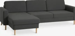 SVALBARD Sofaer Med Chaiselong|Hjørnesofaer|Sofa chaiselong Mørkegrå