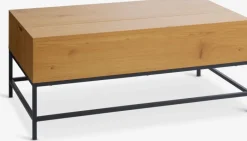 AABENRAA Hjørneborde|Sofaborde|Sofabord L110 løftbar plade/opbevaring egefarve