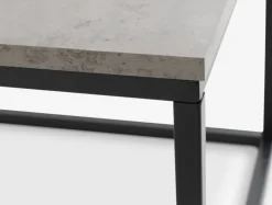 DOKKEDAL Hjørneborde|Sofaborde|Sofabord 75x115 betonfarve