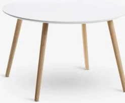 GALTEN Hjørneborde|Sofaborde|Sofabord Ø75 hvid