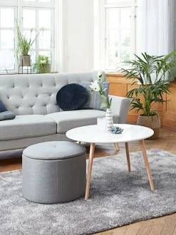 GALTEN Hjørneborde|Sofaborde|Sofabord Ø75 hvid