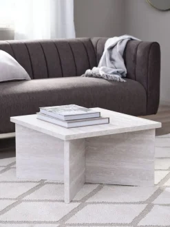 GELSTED Hjørneborde|Sofaborde|Sofabord 60x60 marmorfarve