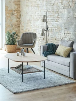 HINNERUP Hjørneborde|Sofaborde|Sofabord 75x120 lys eg Lyseg