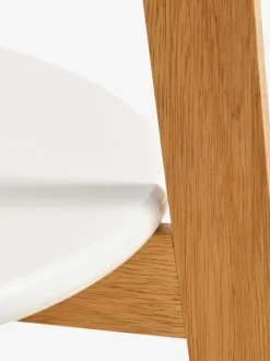 JEGIND Hjørneborde|Sofaborde|Sofabord Ø80 m/hylde hvid/natur