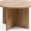 KALVEHAVE Hjørneborde|Sofaborde|Sofabord Ø70 egefarve