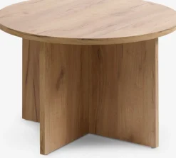 KALVEHAVE Hjørneborde|Sofaborde|Sofabord Ø70 egefarve