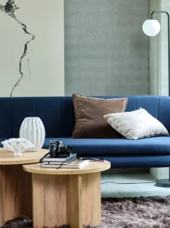 KALVEHAVE Hjørneborde|Sofaborde|Sofabord Ø70 egefarve