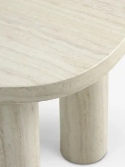 LUNDEBORG Hjørneborde|Sofaborde|Sofabord 68x85 marmorfarve