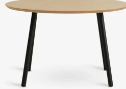 NYBO Hjørneborde|Sofaborde|Sofabord Ø70 egefarve/sort