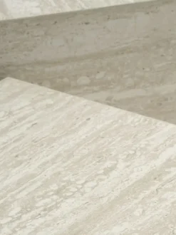 ROLSTED Hjørneborde|Sofaborde|Sofabord 58x58/50x50 marmorfarve 2 stk