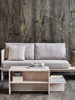 SOLLERUP Hjørneborde|Sofaborde|Sofabord 50x110 m/hylder massiv fyr