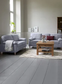 GEDVED Sofaer Med Chaiselong|Hjørnesofaer|Sofasæt 3+2-pers. lysegrå