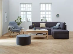 BEDSTED Sovesofaer|Sovesofaer|Sovesofa chaiselong grå