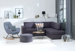 BEDSTED Sovesofaer|Sovesofaer|Sovesofa chaiselong grå