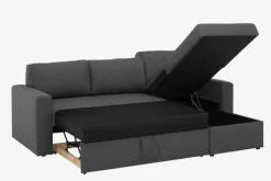 MARSLEV Sovesofaer|Sovesofaer|Sovesofa chaiselong t stof Mørkegrå