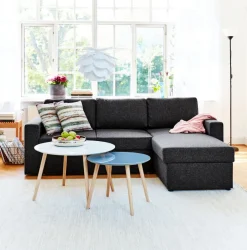 MARSLEV Sovesofaer|Sovesofaer|Sovesofa chaiselong t stof Mørkegrå