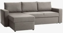 MARSLEV Sovesofaer|Sovesofaer|Sovesofa chaiselong t stof Lysegrå