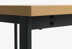 AABENRAA Spiseborde|Spisebord 80x120 egefarve/sort