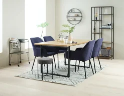 AABENRAA Spiseborde|Spisebord 90x160 egefarve/sort