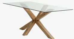 AGERBY Spiseborde|Spisebord 90x190 glas/eg